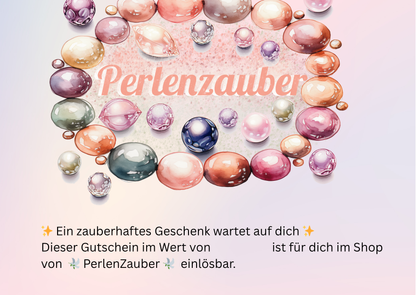 PerlenZauber- Gutscheinkarte