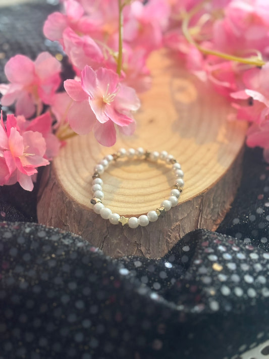 Starlight Armband Detailansicht - Handgefertigter Perlenschmuck von PerlenZauber